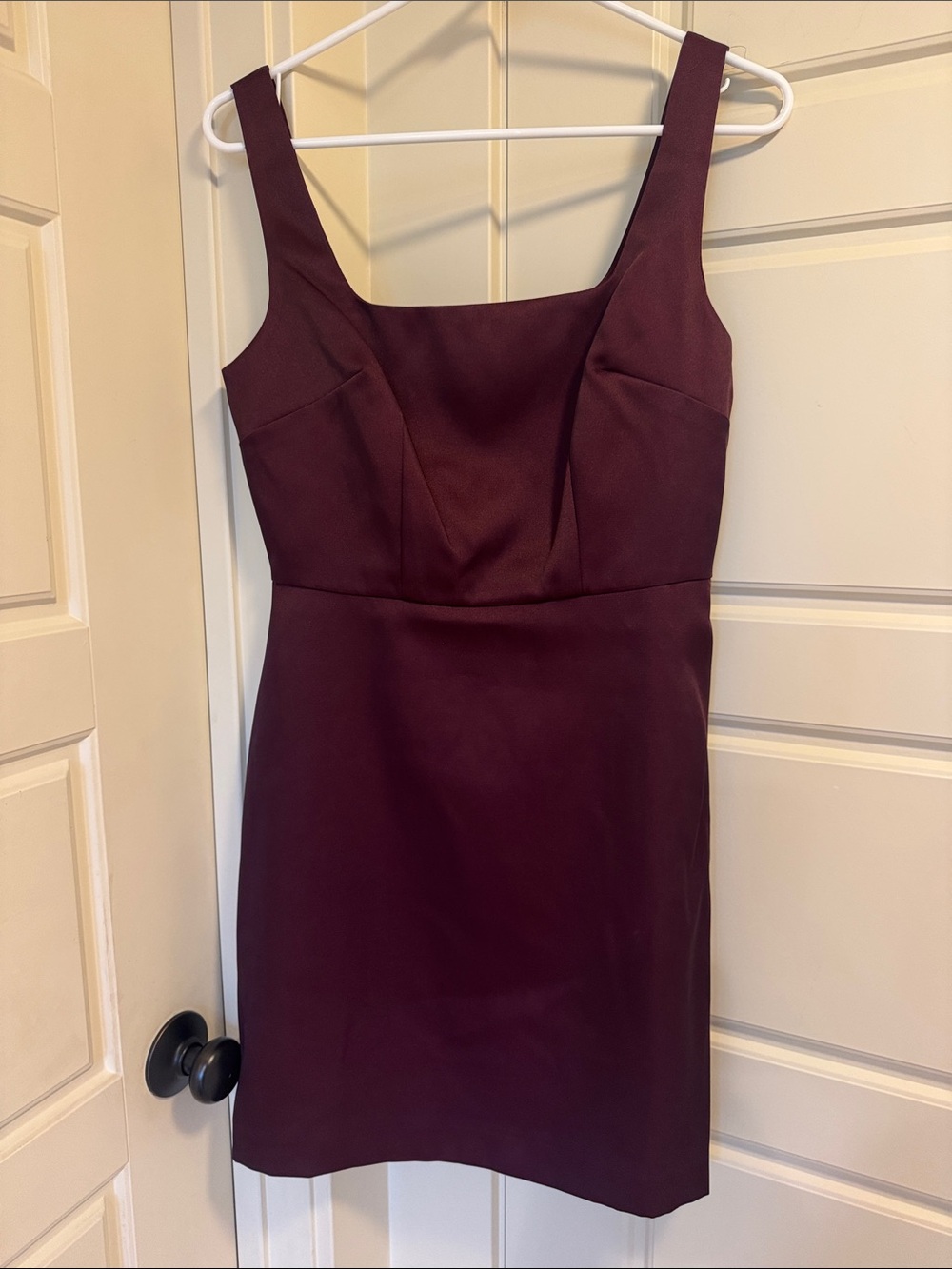 NWT A New Day‎ Sleeveless Square-Neck Burgundy Dress